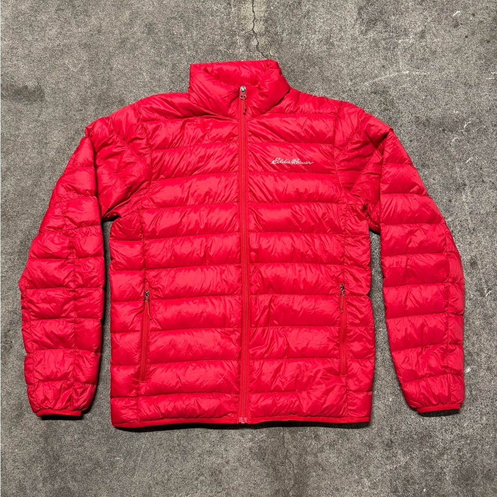 Eddie Bauer Men's Vibrant Red Puffer Jacket